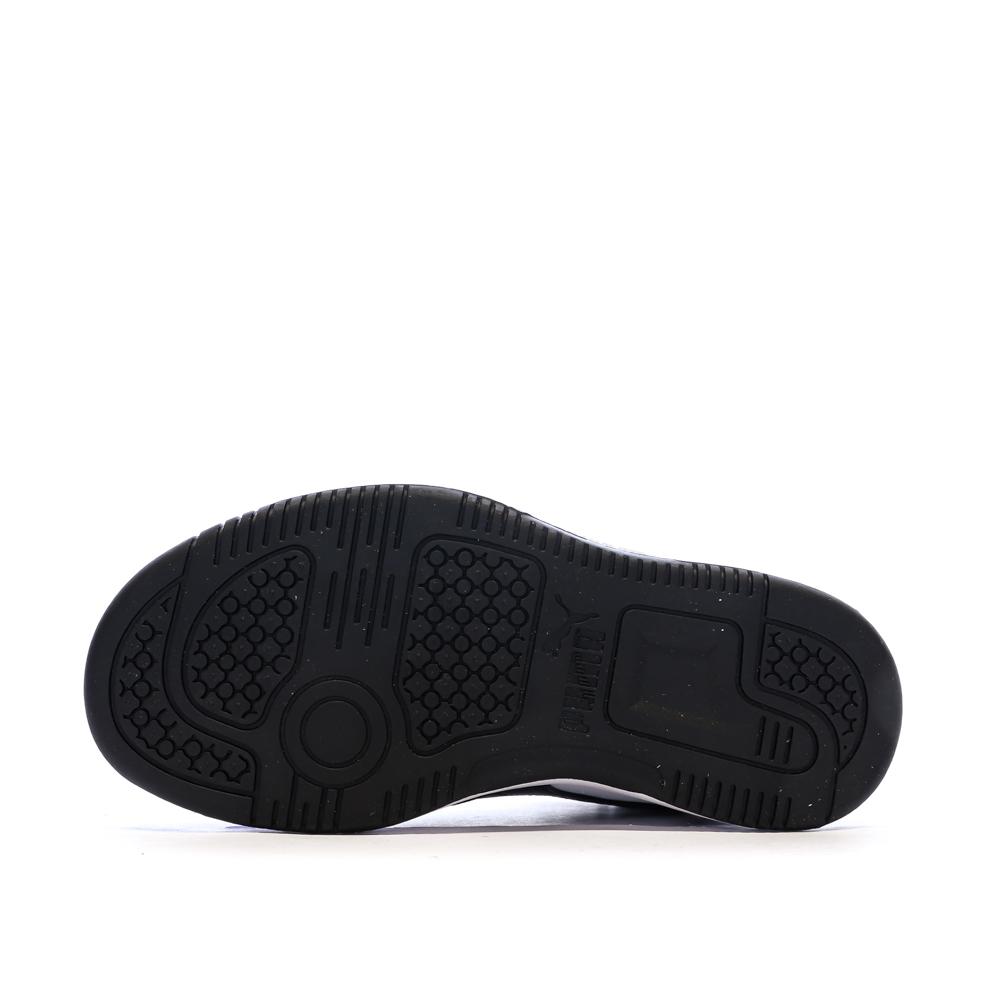 Zapatillas blancas/negras para niño Puma Rebound ver 5