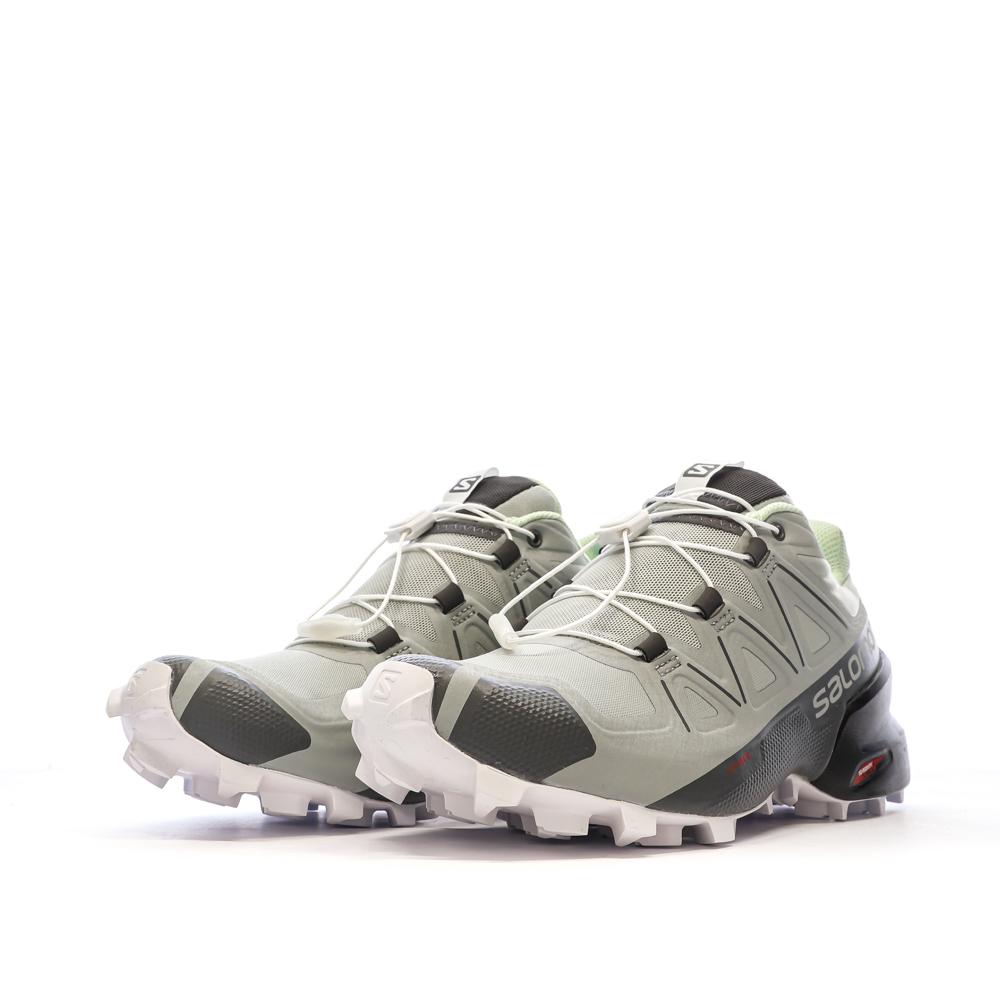 Zapatillas de senderismo grises para mujer Salomon Speedcross ver 6