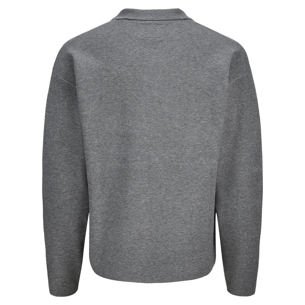 Grauer Herrenpullover von Jack & Jones, Modell „Bradfort“ Ansicht 2