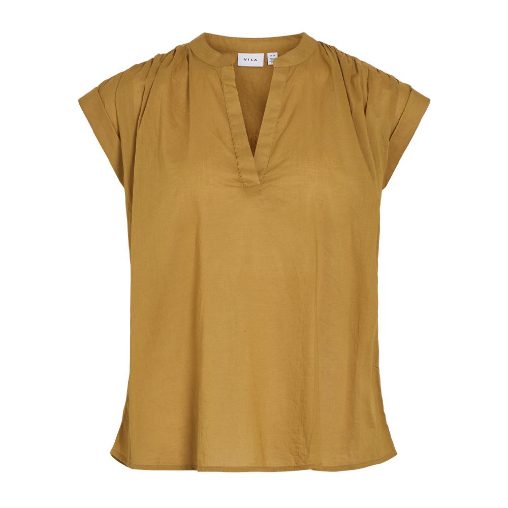 Camiseta de tirantes amarilla de mujer Vila Tink barato