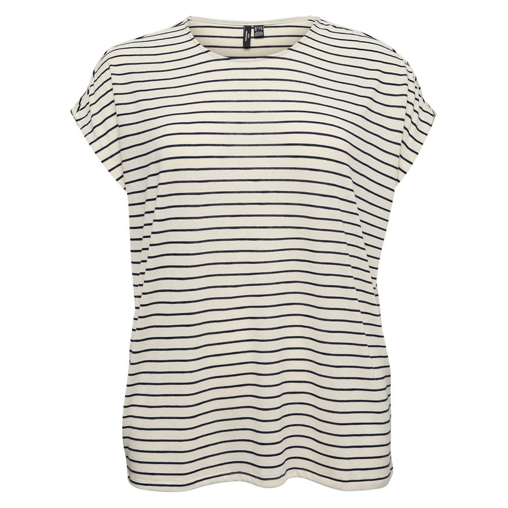 Beiges/schwarzes Damen-T-Shirt von Vero Moda, Modell Cholli günstig