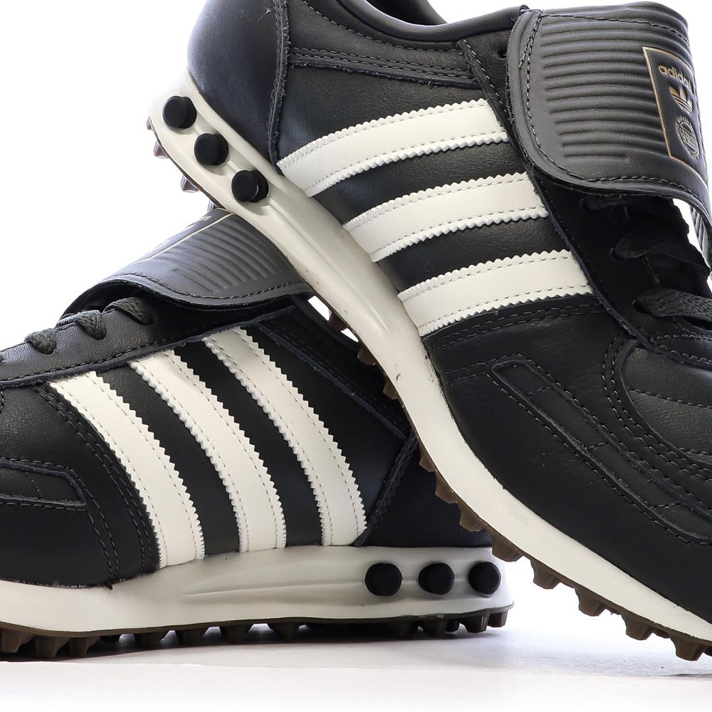 Baskets Grises Foncées Homme Adidas La Trainer vue 7