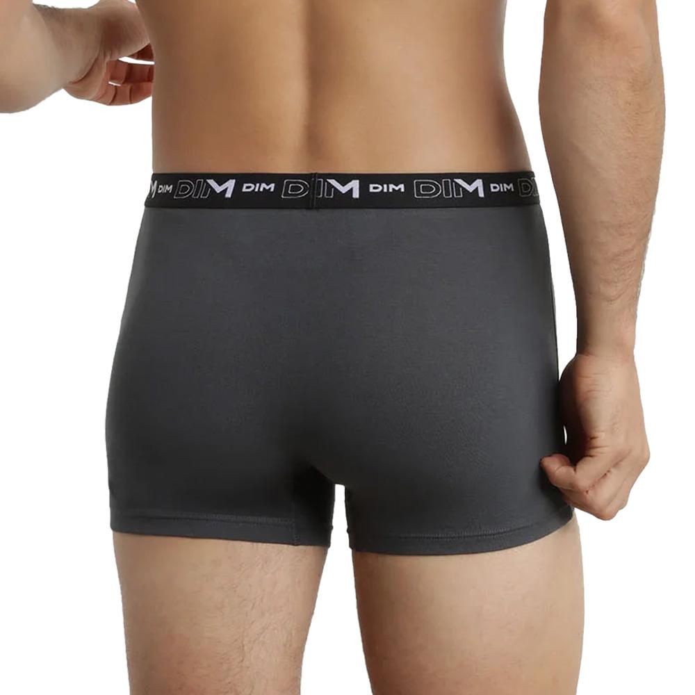 X3 Boxers Negro/Gris para hombre, algodón elástico ver 3