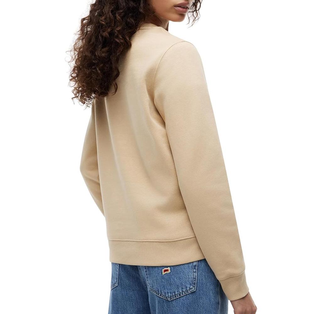 Beiges Sweatshirt für Damen von Tommy Hilfiger – Flag Crew Ansicht 2