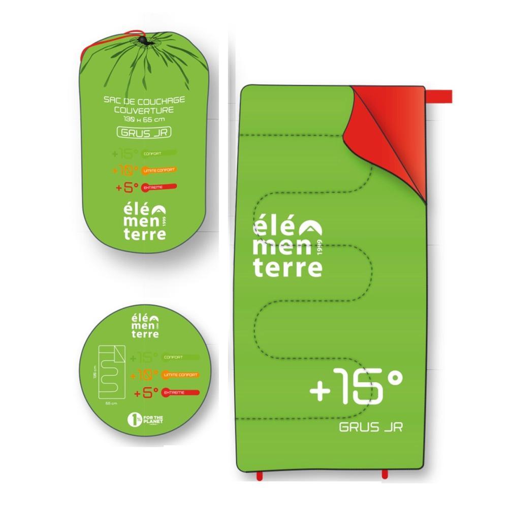 Élémenterre Junior Green Children’s Sleeping Bag Photo of the Espace des Marques %store% store - view of %key%