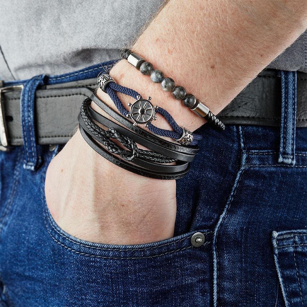 Bracelet Noir Geographical Norway 315063 vue 3
