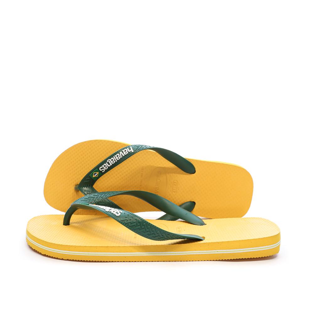 Chanclas amarillas unisex Havaianas Brasil Logo Infradito barato