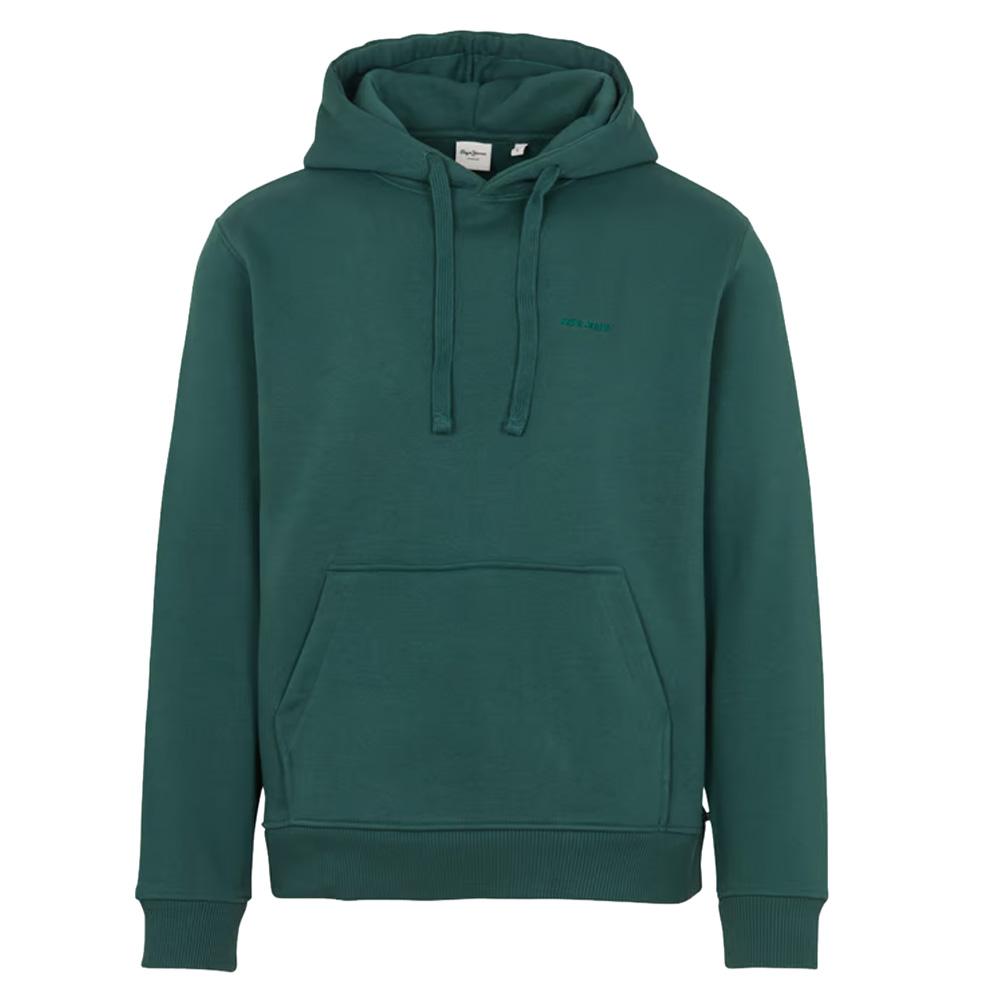 Sudadera verde bosque para hombre de Pepe Jeans, modelo Jefferson barato