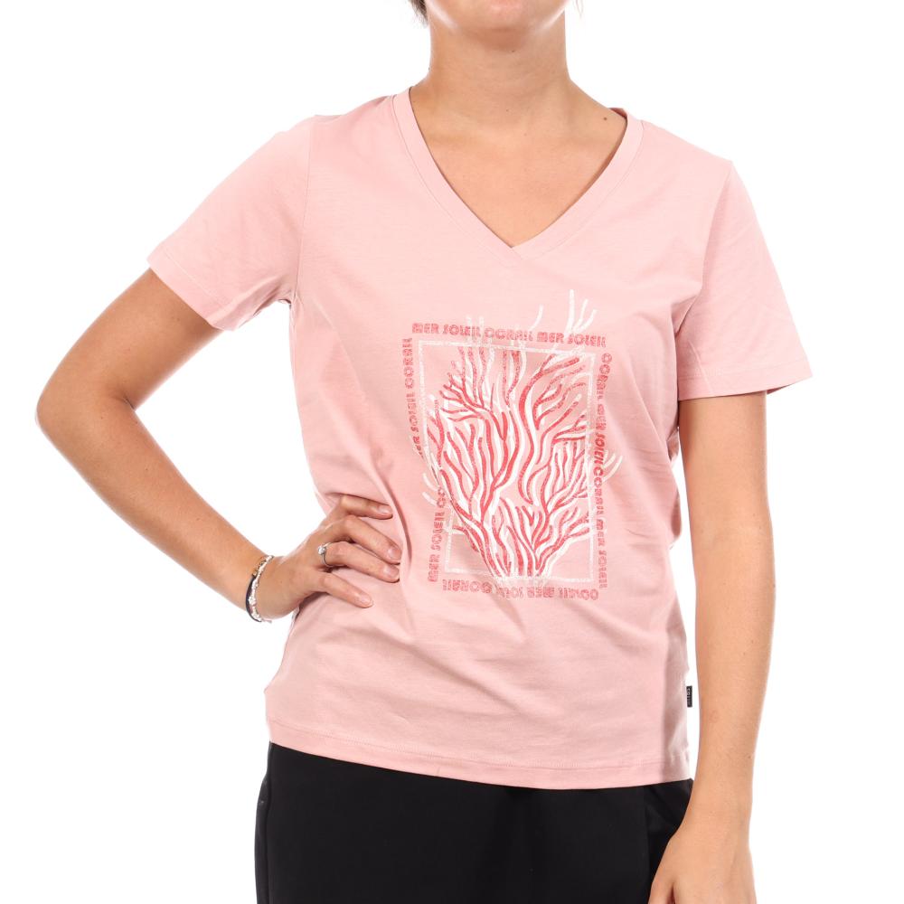 Camiseta rosa para mujer TBS Orchidee barato