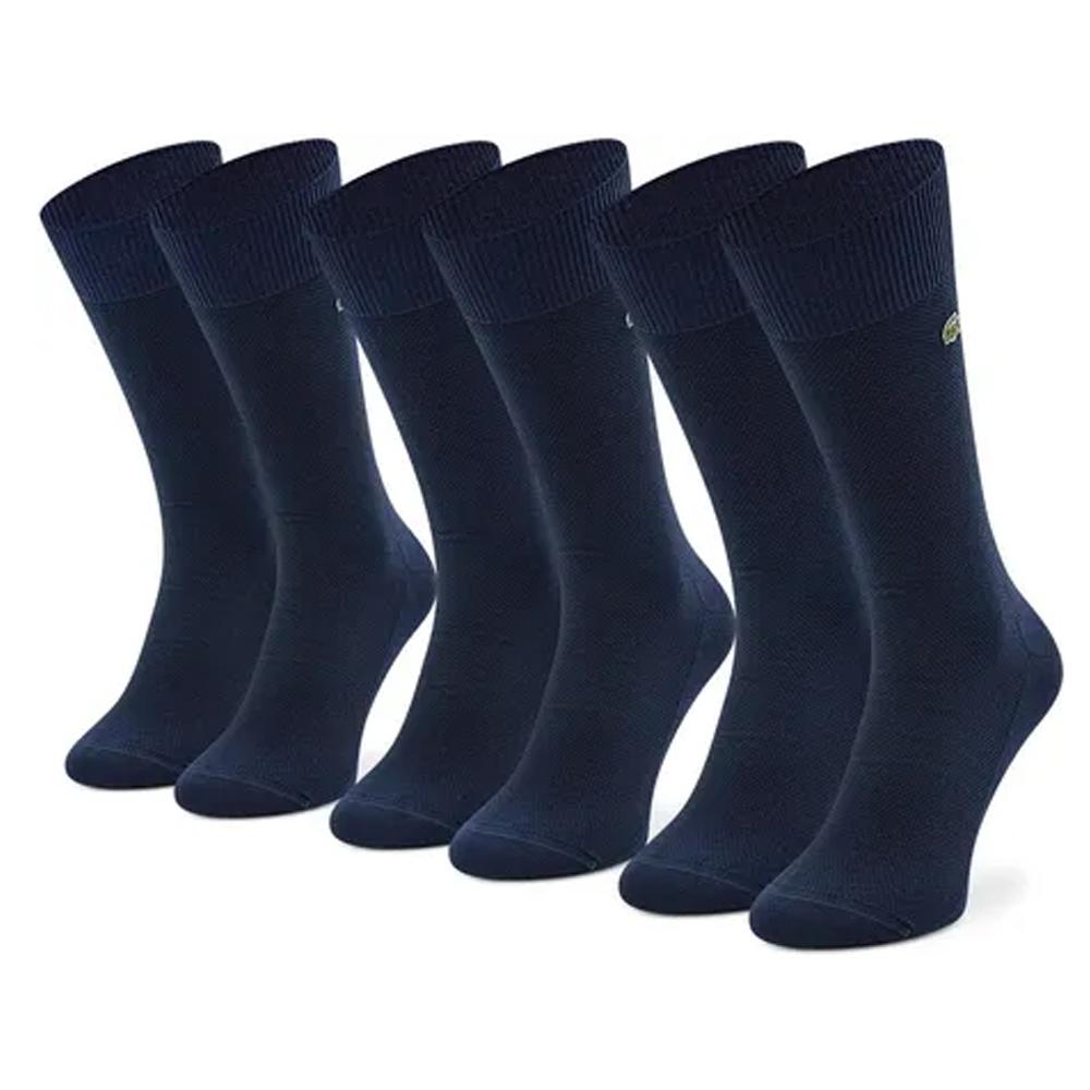 Lote de tres pares de zapatillas Lacoste RA4261 para hombre, color azul marino barato