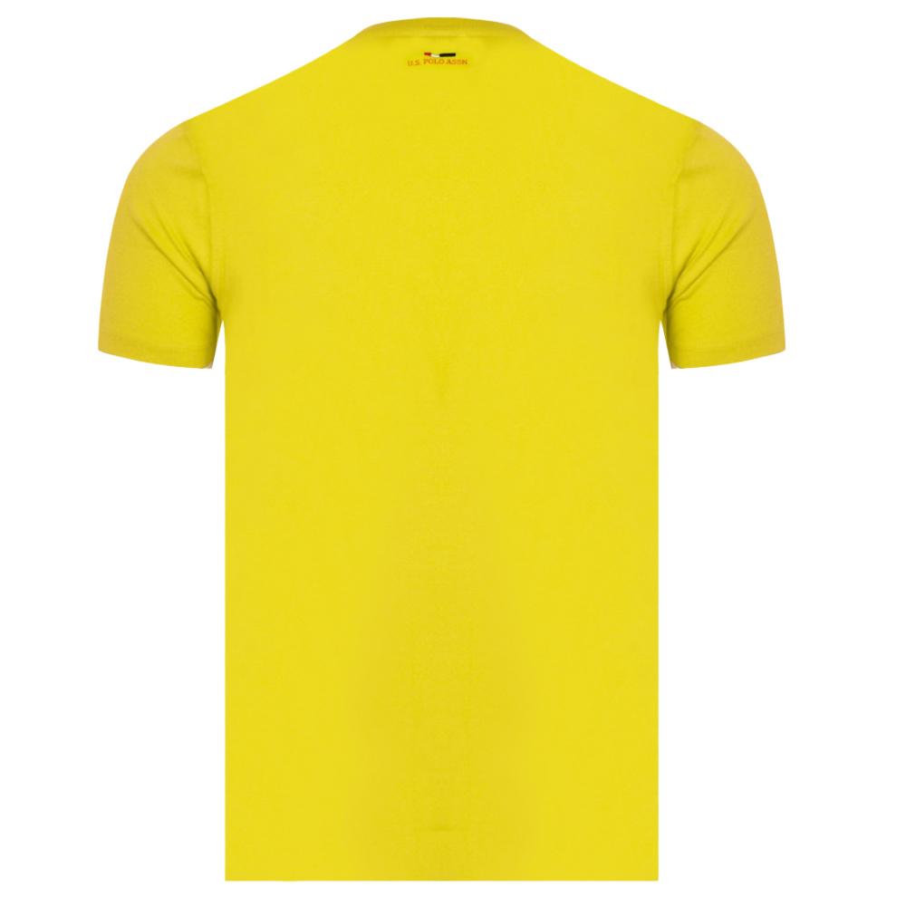 T-Shirt Gelb Mann US Polo ASSN Luca Ansicht 2