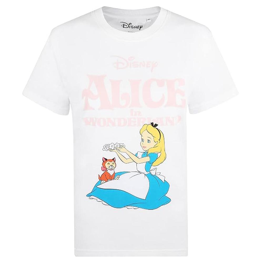 T-Shirt Blanc Femme Disney Alice Spring Classic vue 2