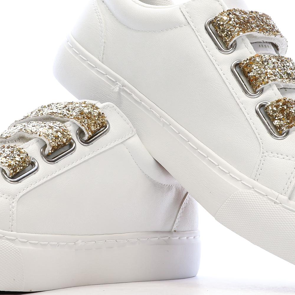 Kaporal Tippyk Women’s White/Gold Trainers Photo of the Espace des Marques %store% store - view of %key%