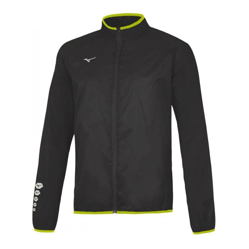 Veste Coupe-Vent Noir Homme Mizuno Team Rain pas cher