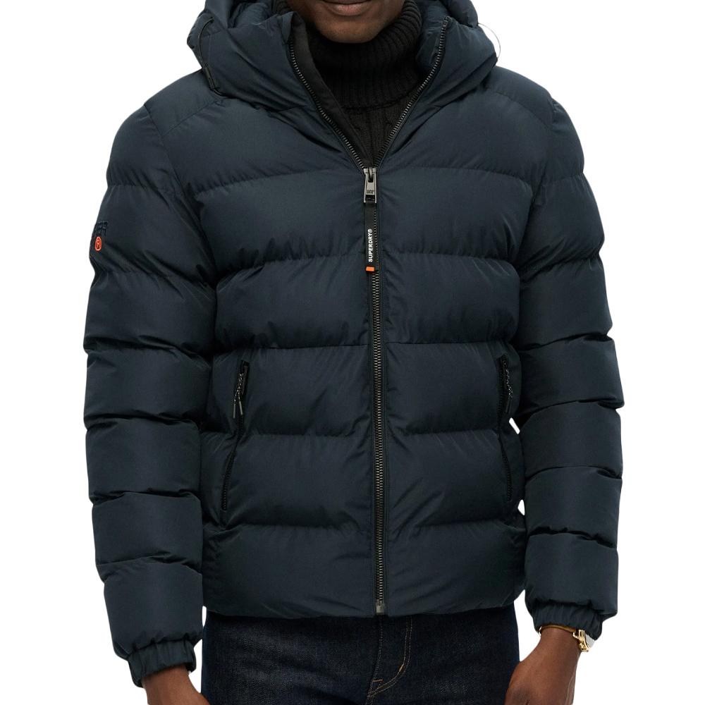 Doudoune Marine Homme Superdry Hooded Sports pas cher