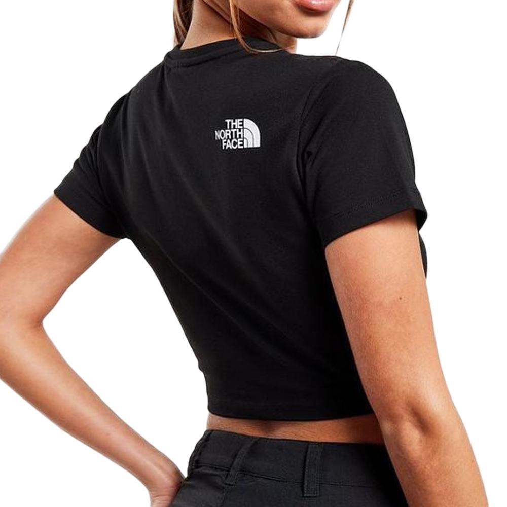 T-Shirt Noir Femme The North Face Outline vue 2