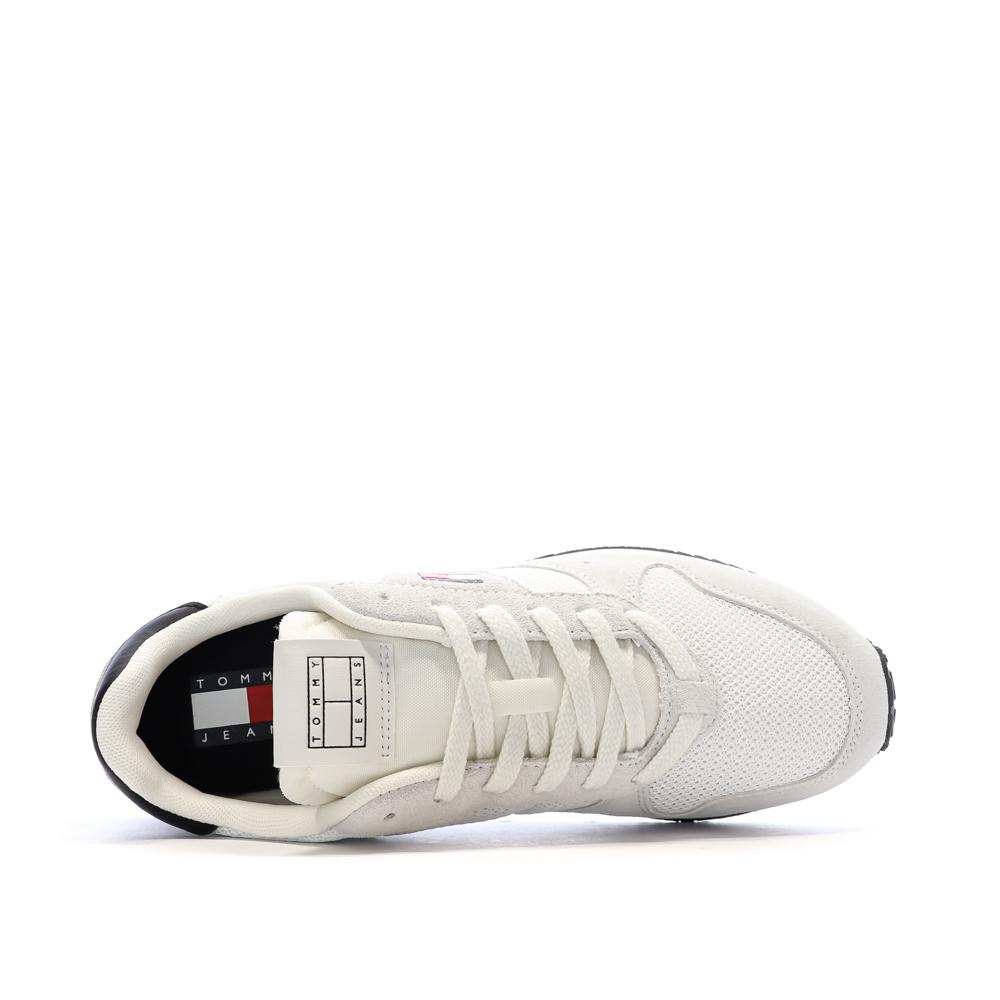 Weiße/marineblaue Herren-Sneaker Tommy Hilfiger Eva Runner Leather Ansicht 4