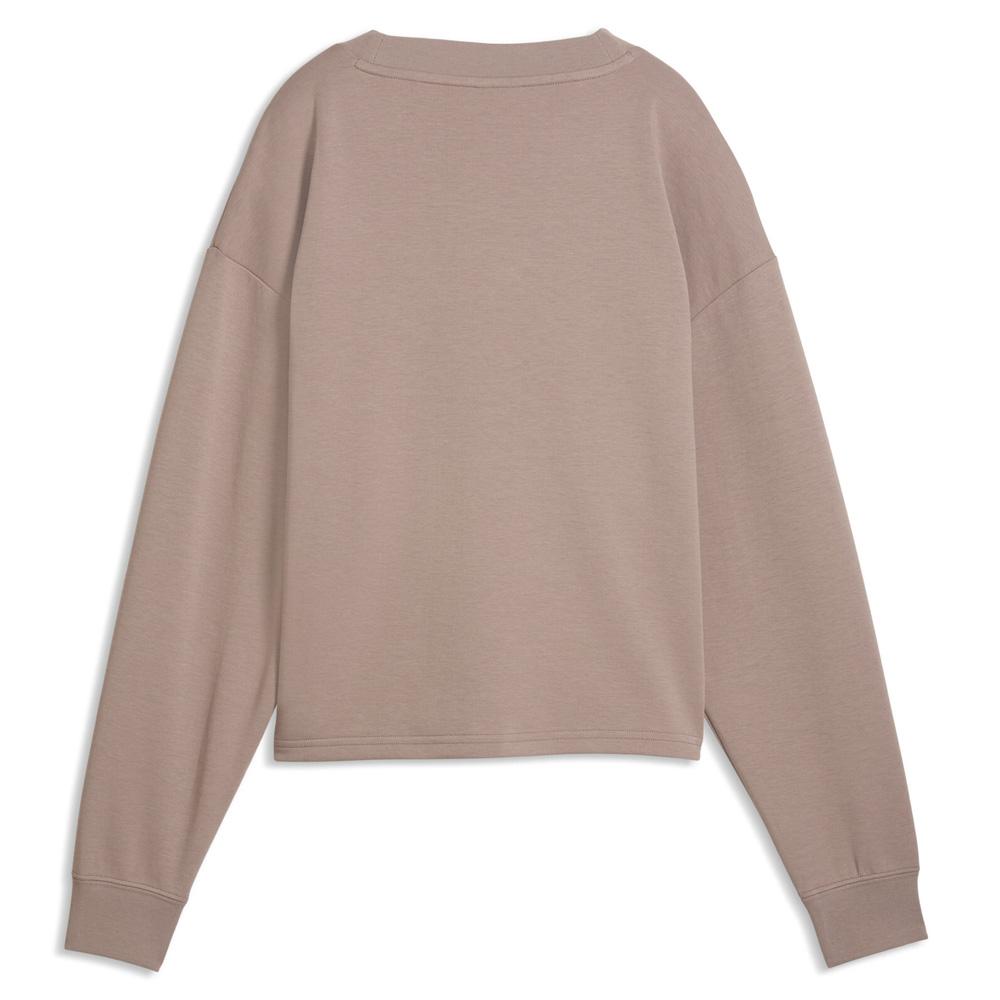 Sweat Taupe Femme Puma Essential Elevated vue 2