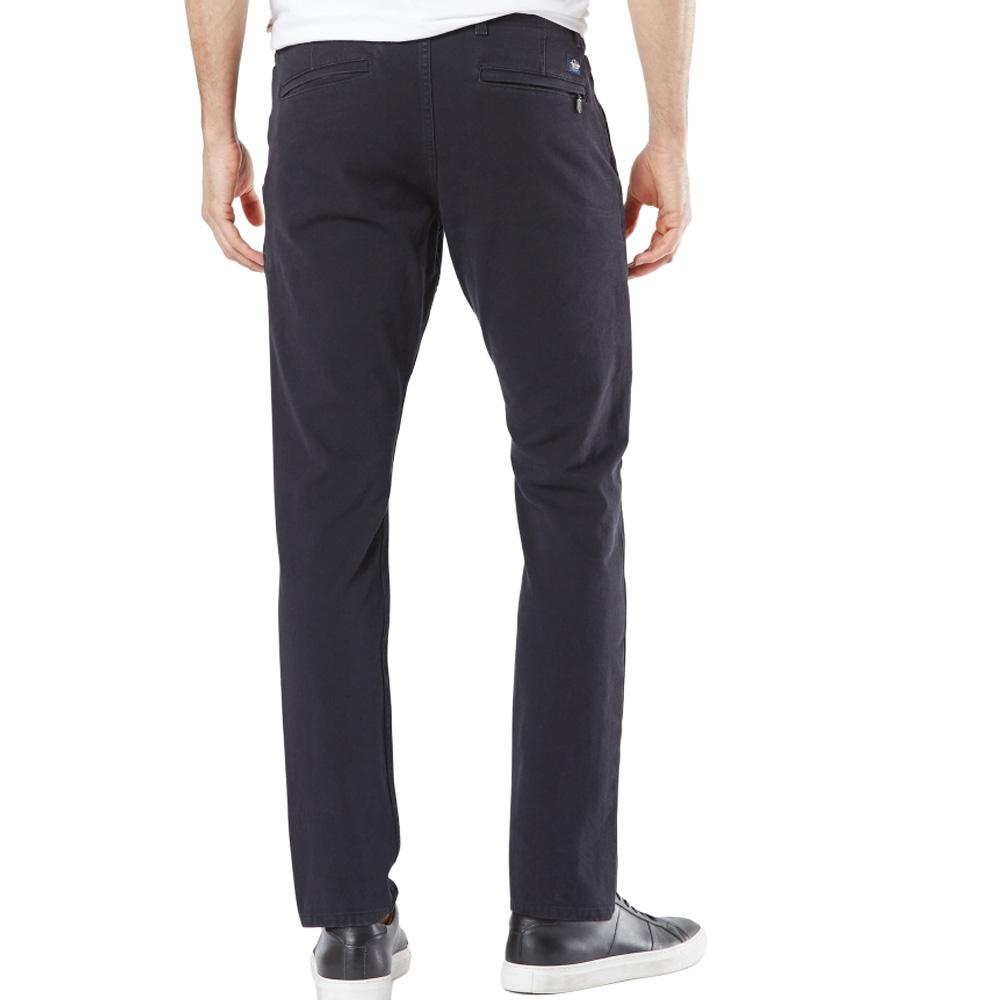 Pantalones pitillo grises para hombre Dockers Alpha Khaki 360 ver 2