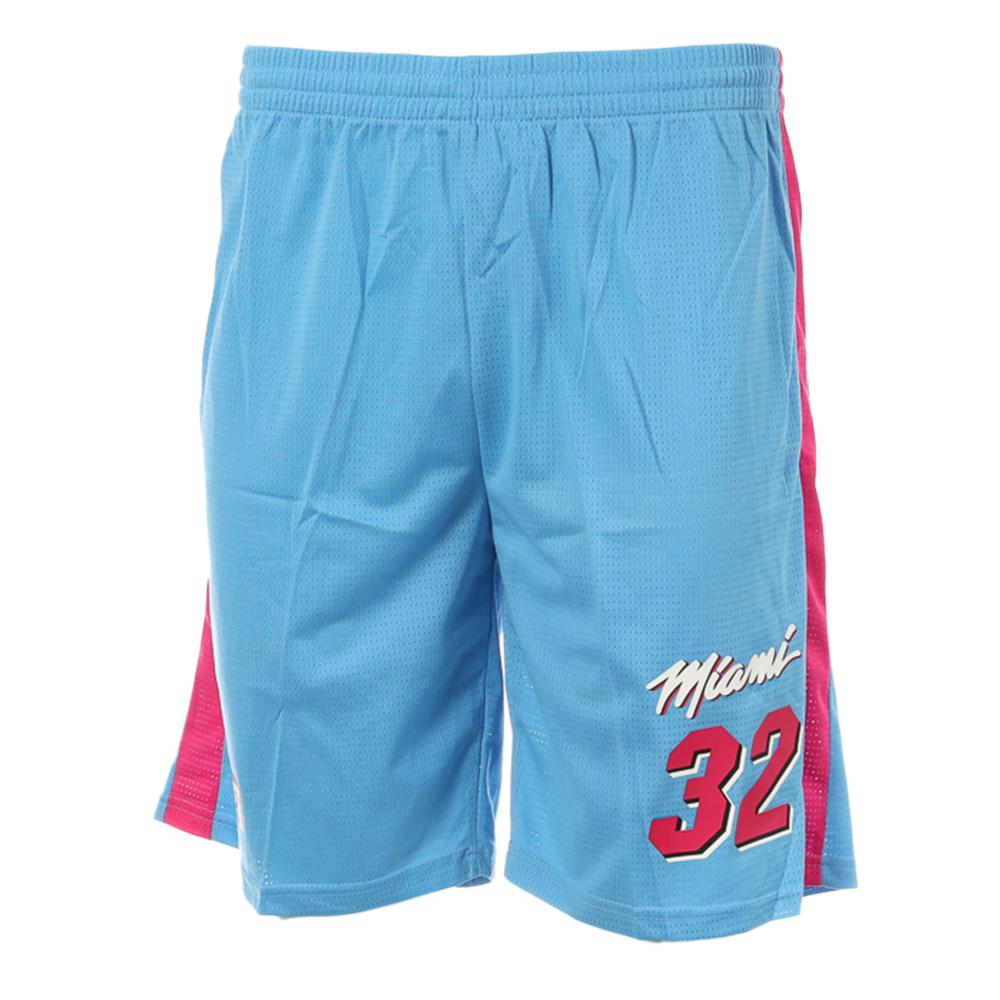 Miami Men's Turquoise/Pink Basketball Short Sport Zone affordable