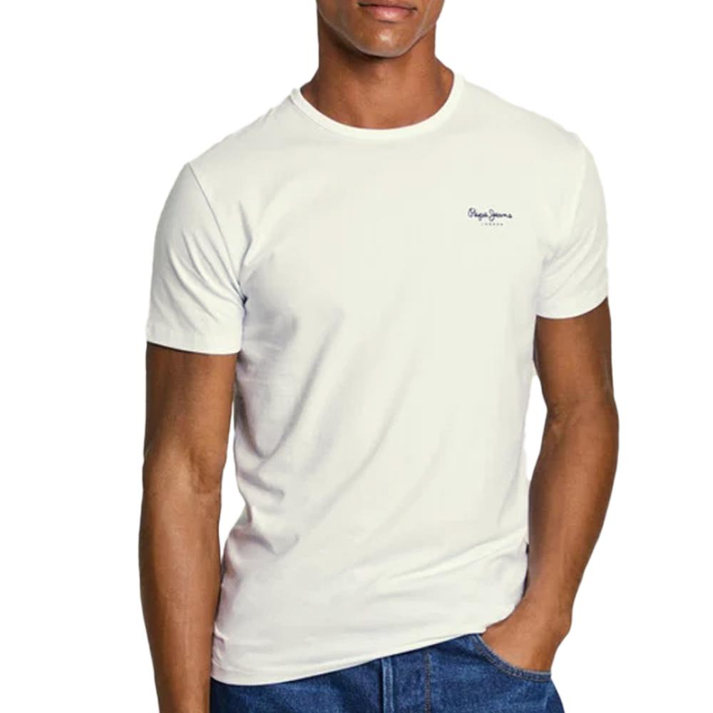 T-shirt Ecru Homme Pepe Jeans Original Basic 3N pas cher