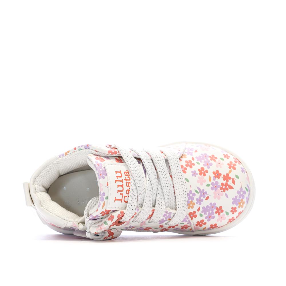 Weiß/Rosa Sneaker für Mädchen von Lulu Castagnette, Lenaig, Stiefelette Ansicht 4