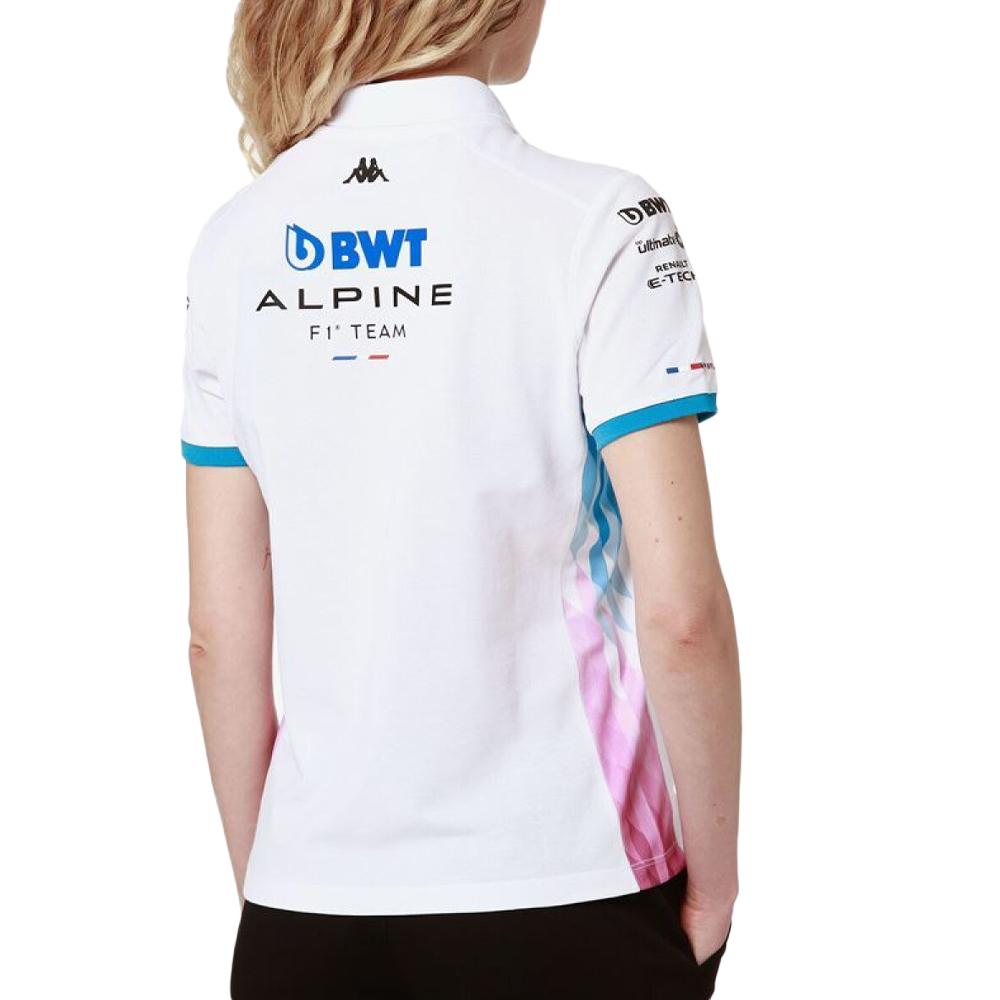 Polo Blanc/Turquoise Femme Kappa Adrew vue 2