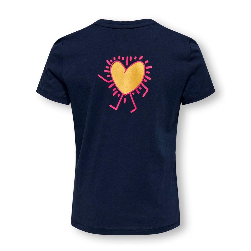 Camiseta azul marino para niña de la marca ONLY, modelo «nina» ver 2