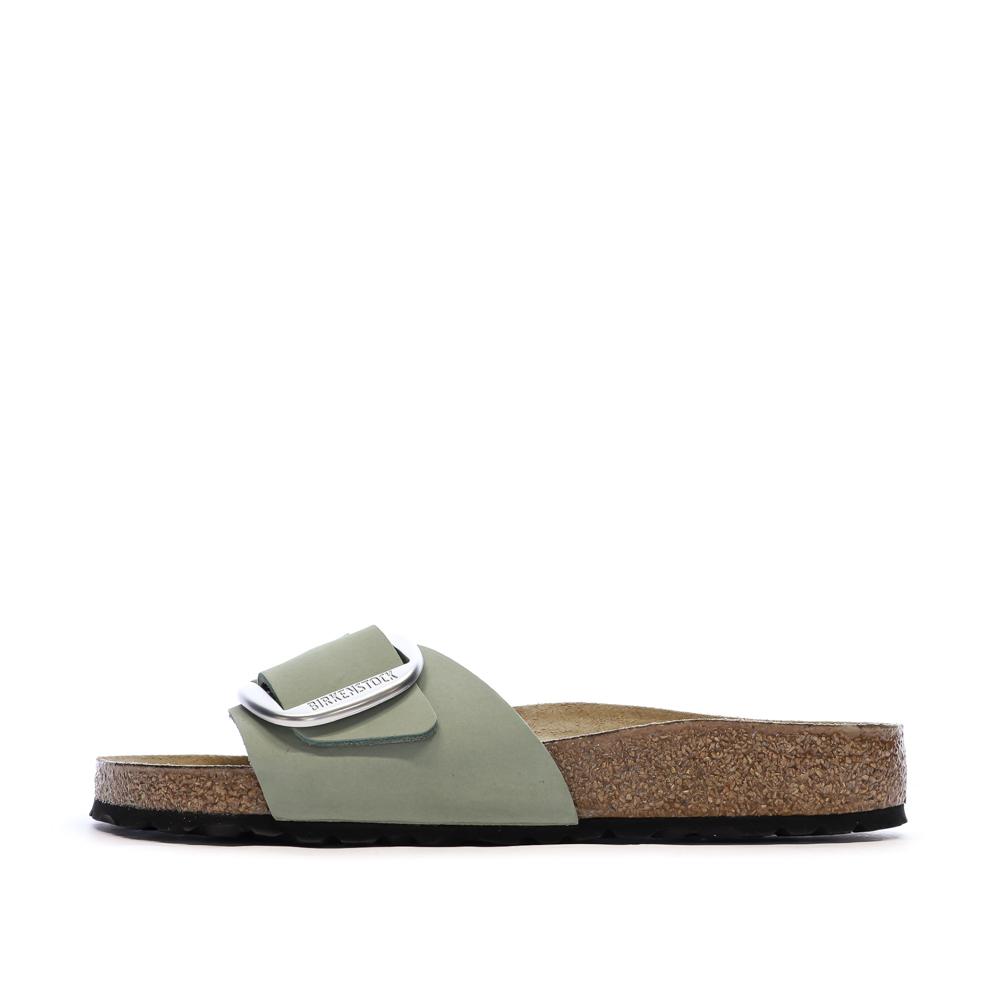 Sandales Vertes Femme Birkenstock Madrid Big pas cher