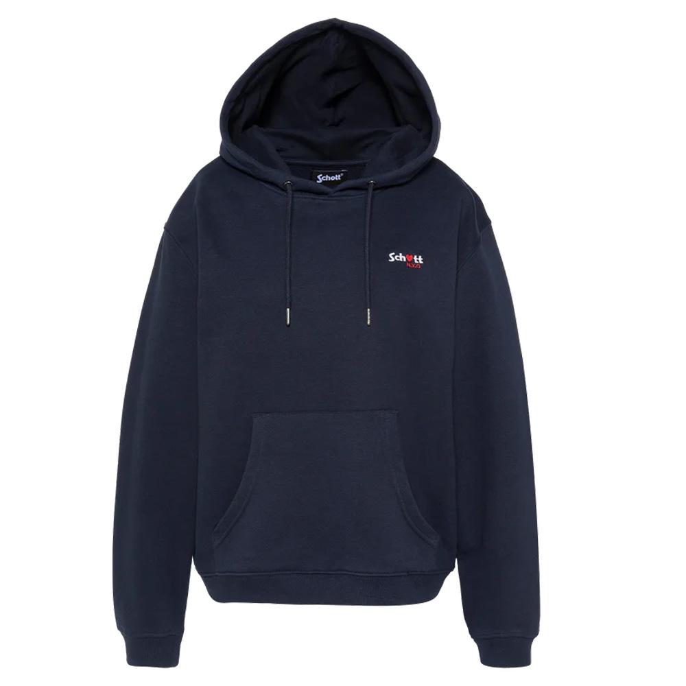 Damen-Sweatshirt in Marineblau von Schott SWHBRODEDW günstig