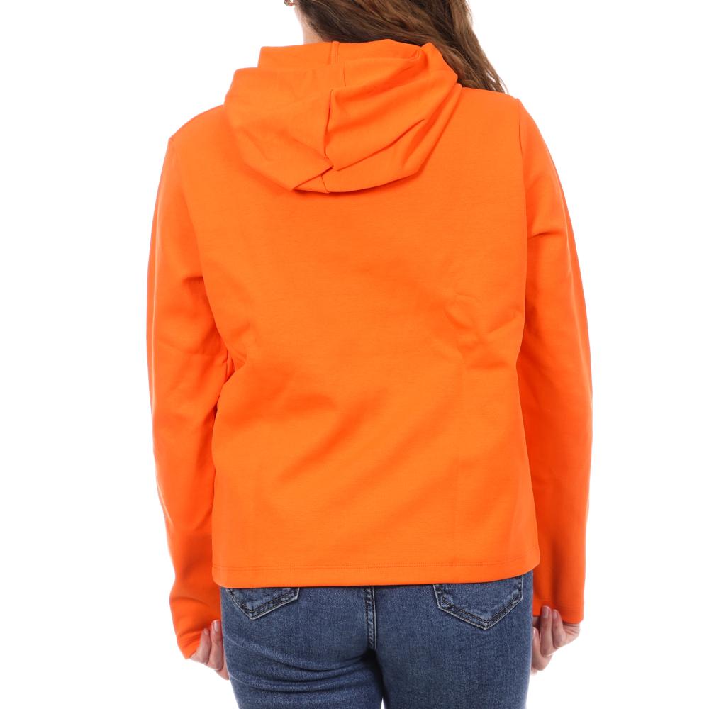Sweat à Capuche Orange Femme Le Coq Sportif Hoody N°9 vue 2