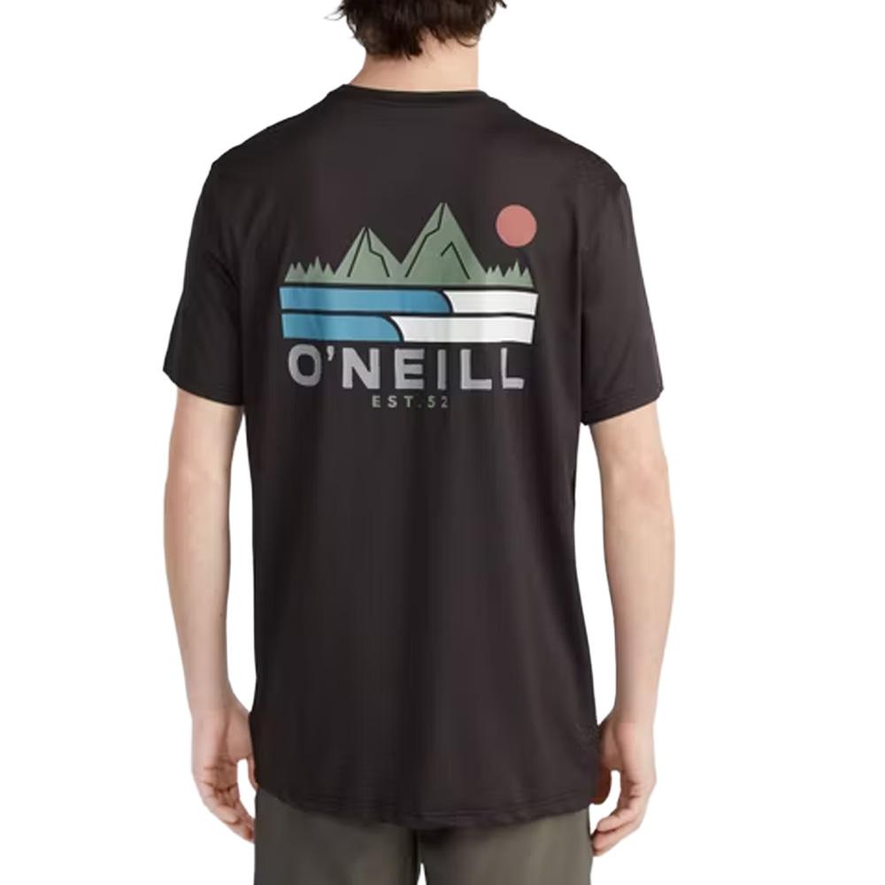 T-shirt Noir Homme O'Neill Trvlr vue 2