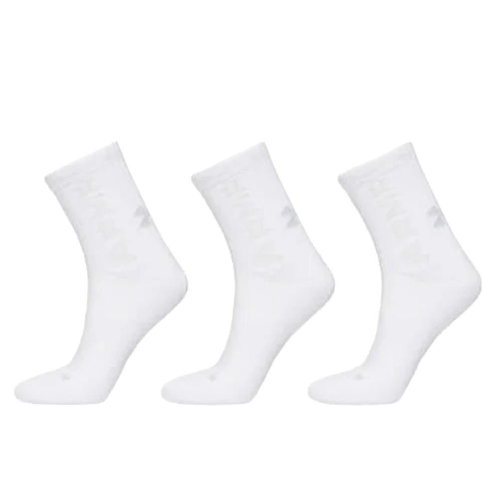 3 pares de calcetines blancos para hombre Under Armour de caña media barato