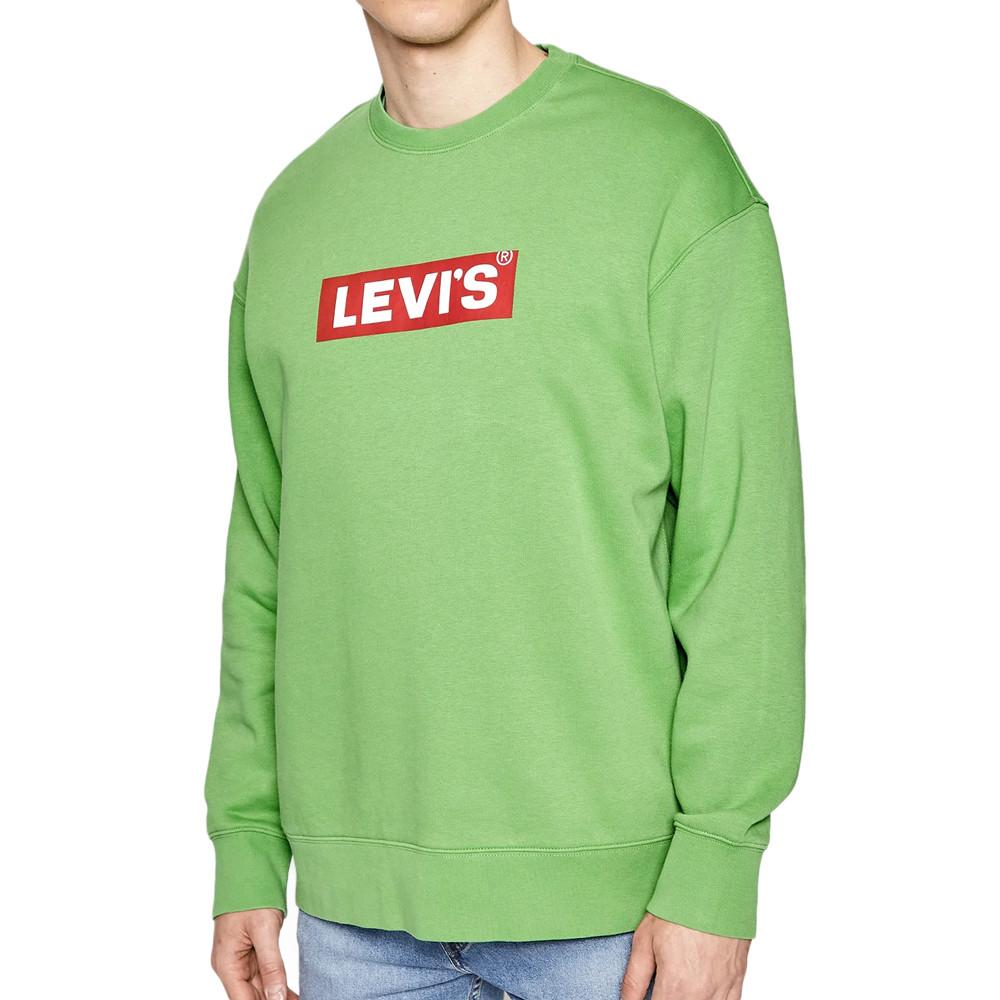 Sudadera Levi's Relaxed Graphic Crew Verde Hombre barato
