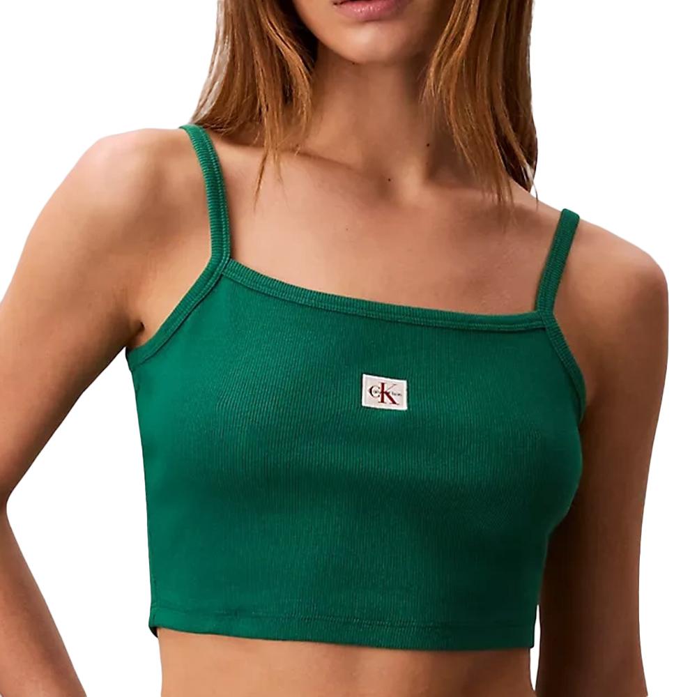 Women's green bra Calvin Klein Jeans Woven affordable