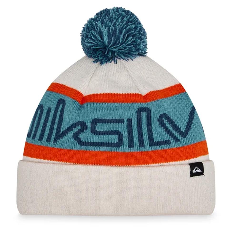 Gorro blanco/azul para hombre Quiksilver Summit barato