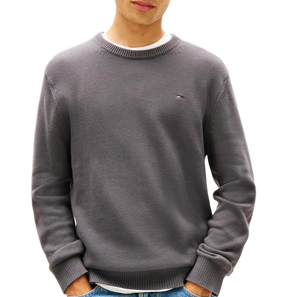 Tommy Hilfiger Slims Jersey Gris Hombre barato