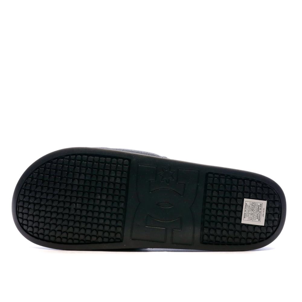 Claquettes Noires Homme DC Shoes Slide vue 2