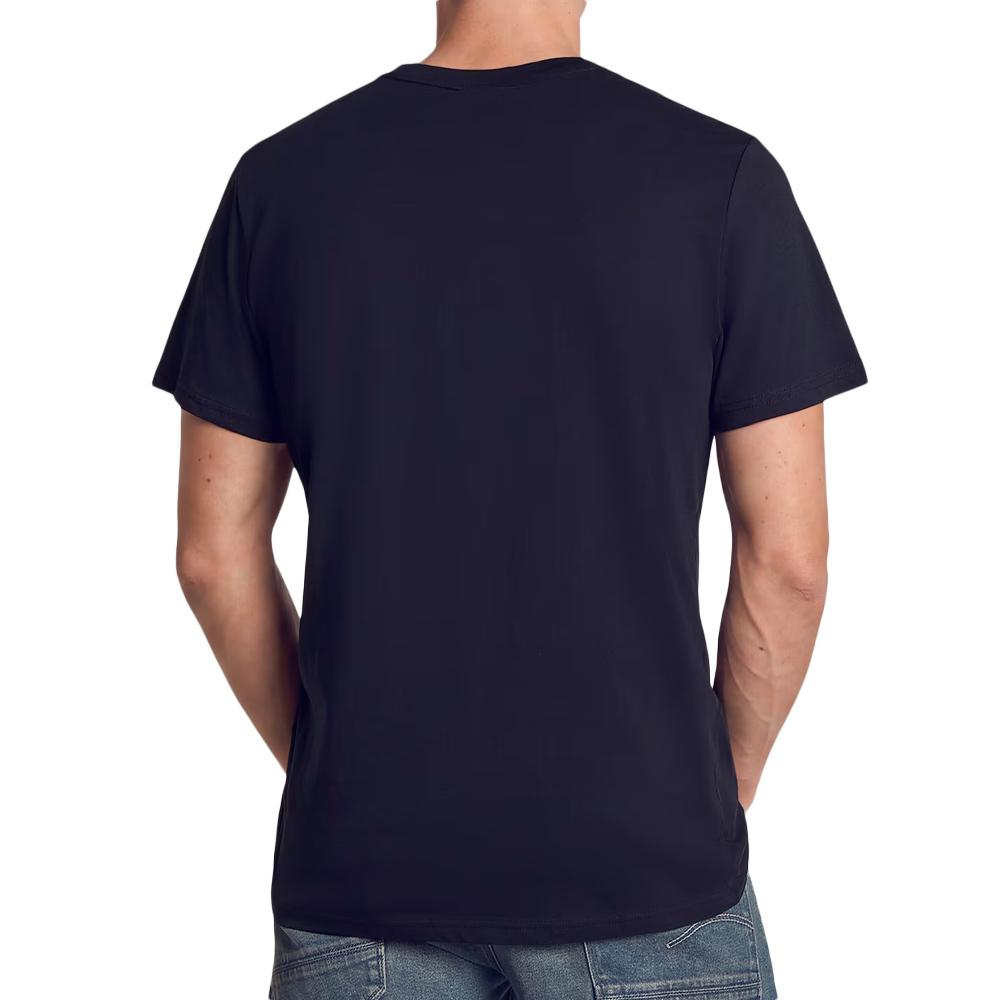 Herren-T-Shirt in Marineblau von G-Star RAW mit Logo Ansicht 2