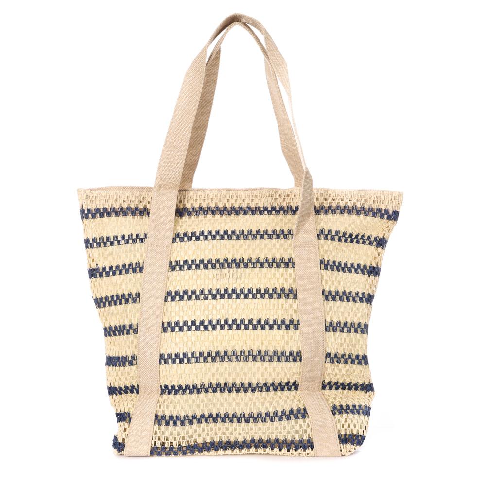 Bolso de playa crudo/azul marino Gérard Pasquier Rock ver 2