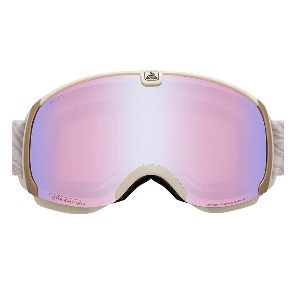 Masque de Ski Blanc/Argent Femme Cairn Pearl Evolight vue 2
