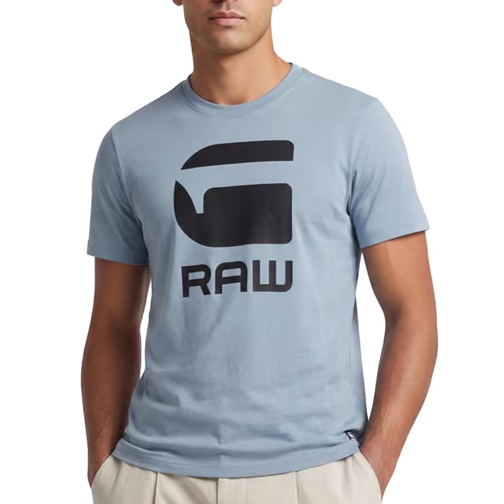 Hellblaues Herren-T-Shirt von G-Star RAW mit Logo günstig