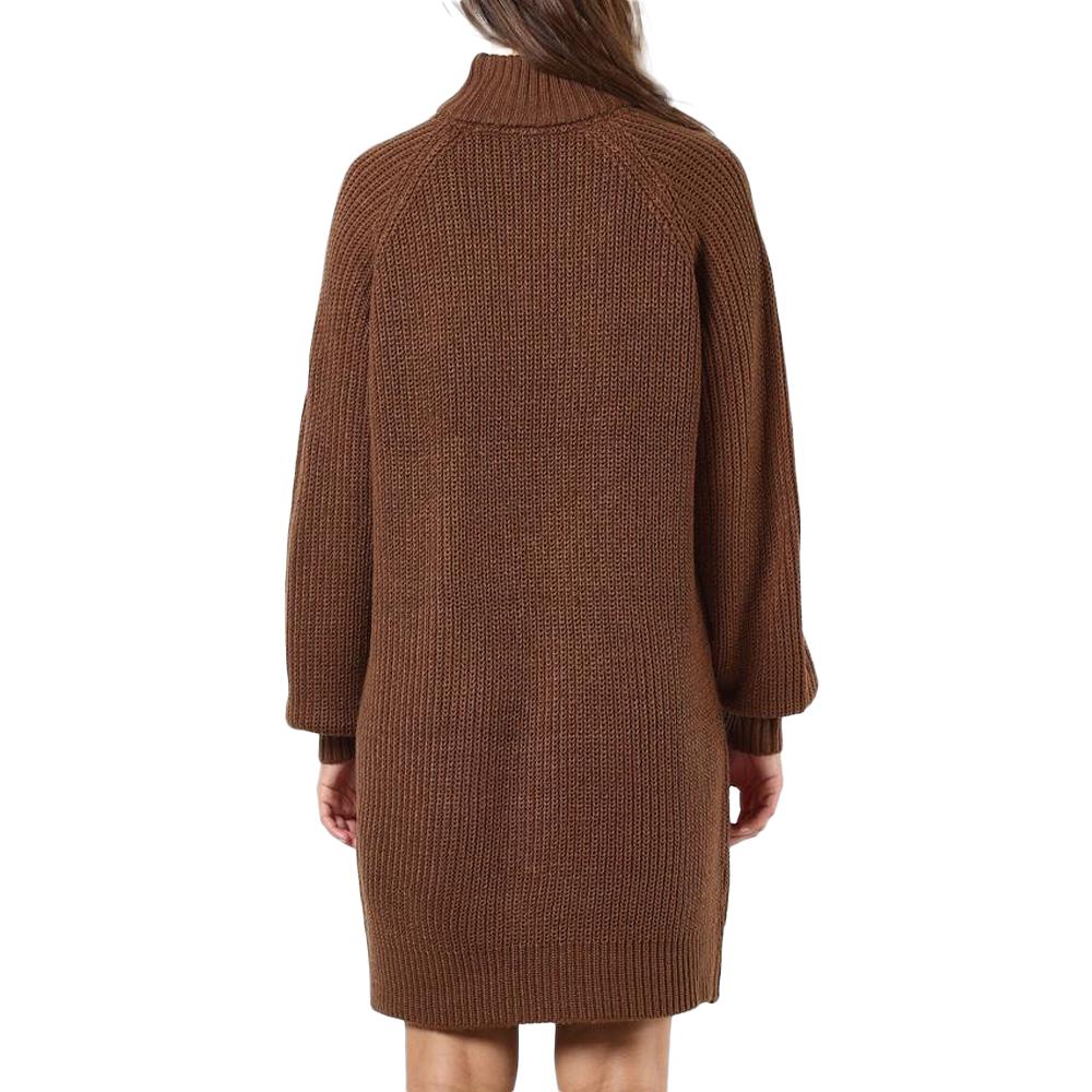 Jersey de punto marrón para mujer Vestido Noisy May Timmy ver 2