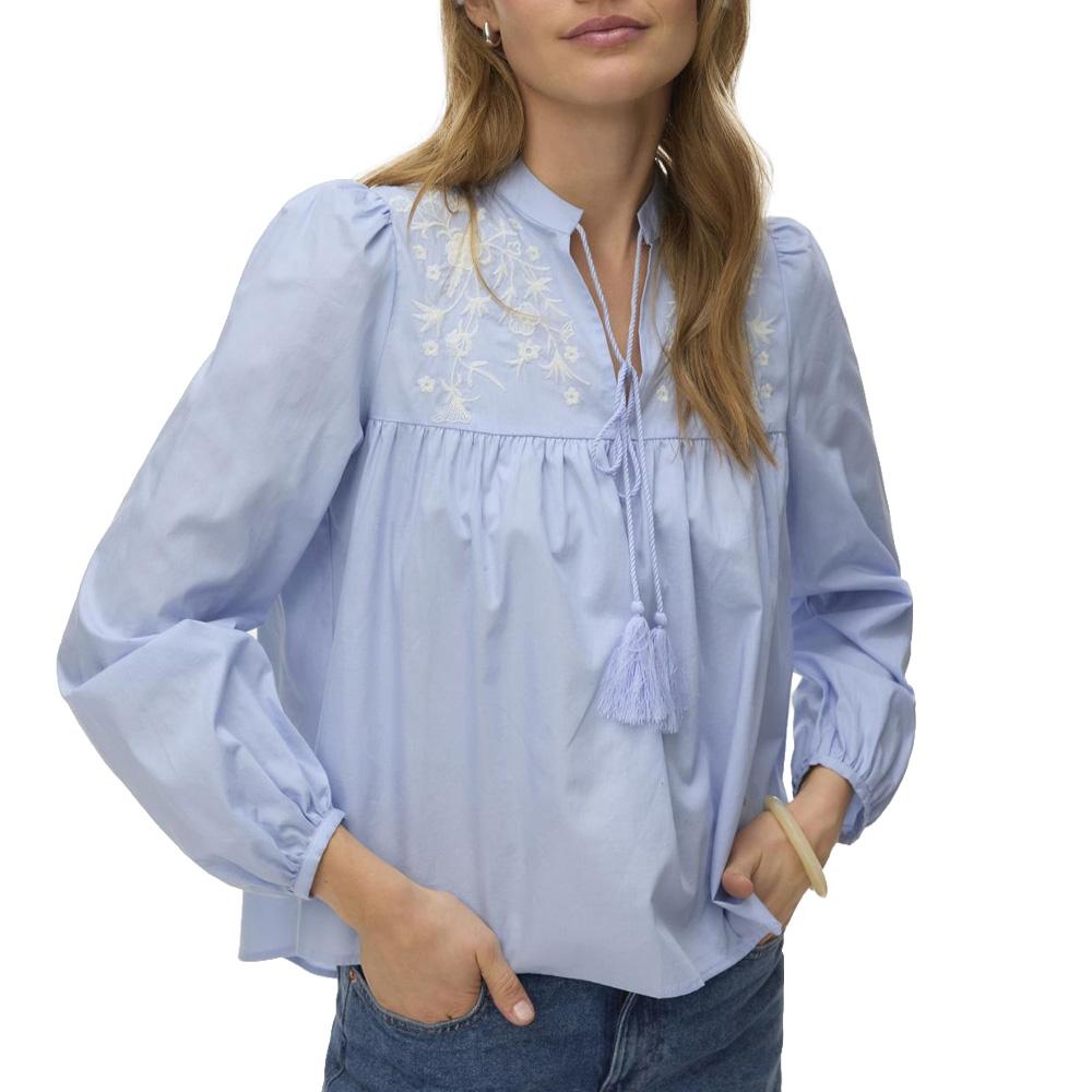 Women's blue blouse Vero Moda Sascha affordable