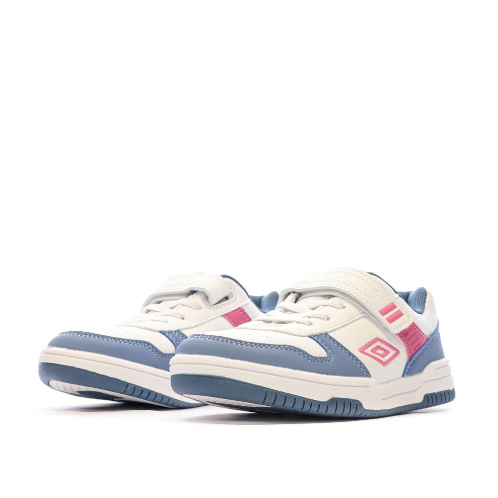 Baskets Blanches/Bleu/Rose Fille Umbro Ovida vue 6