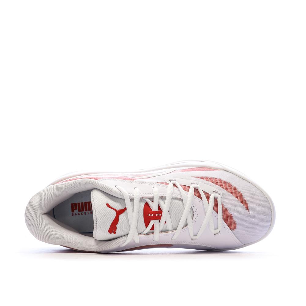 Basketballschuhe Weiß/Pink Herren Puma All-pro Nitro Ansicht 4