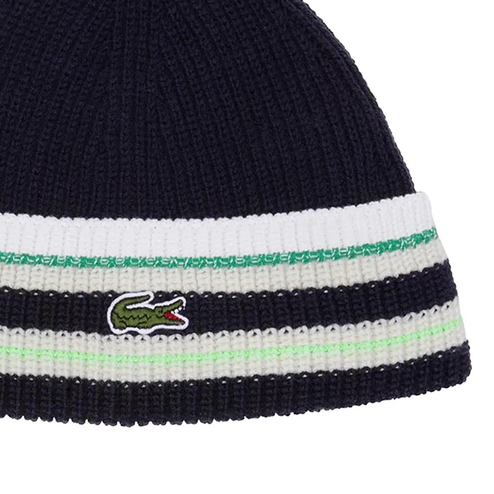 Lacoste men's navy/white/green beanie flour Photo of the Espace des Marques %store% store - view of %key%
