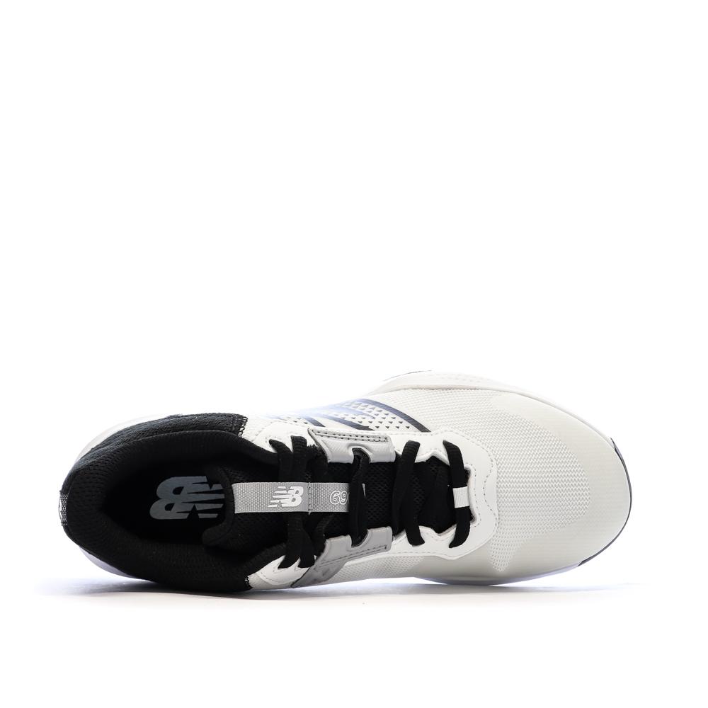 Chaussures de running Blanches/Noires Femme New Balance 696 vue 4