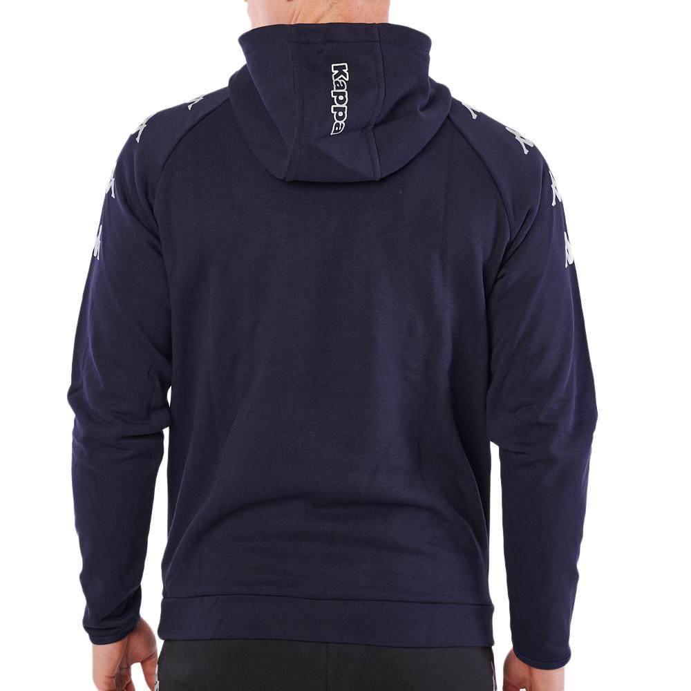 Sudadera con capucha azul marino para hombre Kappa Diano 2024 ver 2