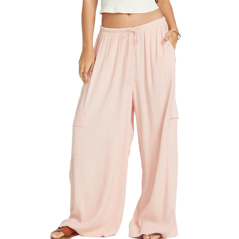 Pantalon Rose Femme Billabong Beach Babe Cargo pas cher